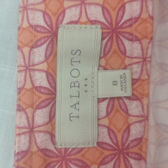 Talbots skirt with pockets, bright pattern, women size 8 - Picture 10 of 11